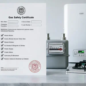 gas safety certificate domestic meter upto 2 appliances