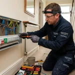 18th edition fuse box regulations testing and consumer unit installation in UK residential home