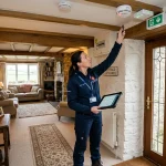 Airbnb fire risk assessment inspection for UK holiday let host
