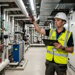 Commercial EPC rules for landlords inspection and energy survey in commercial plant room