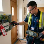EICR unsatisfactory report testing consumer unit circuit breakers in UK residential property