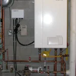 EPC requirements for London landlords: modern energy-efficient condensing boiler and heating controls installation